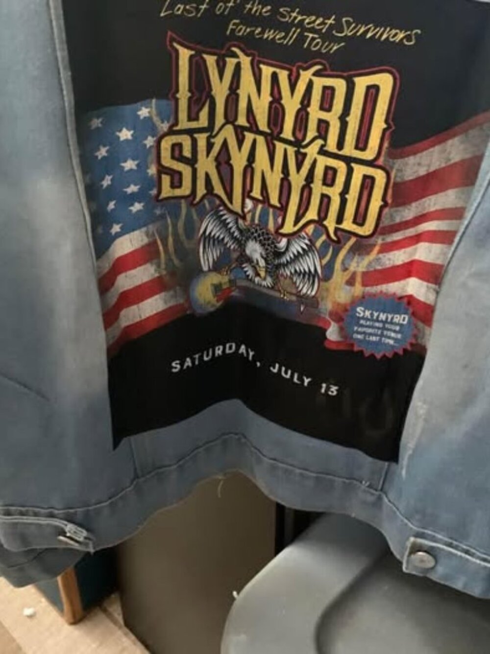 Ladies XL Lynyrd Skynard Denim Jacket 26.00